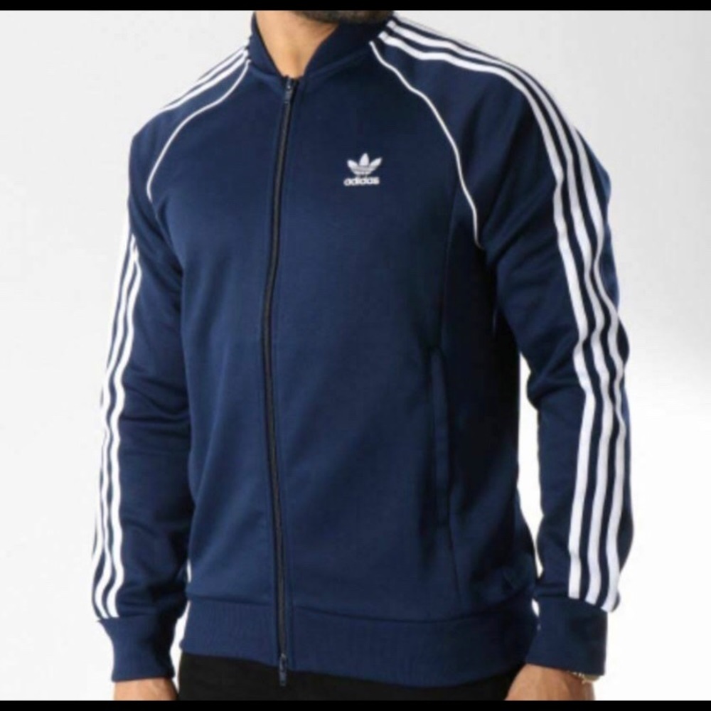 Navy Blue Track Adidas Track Jacket.